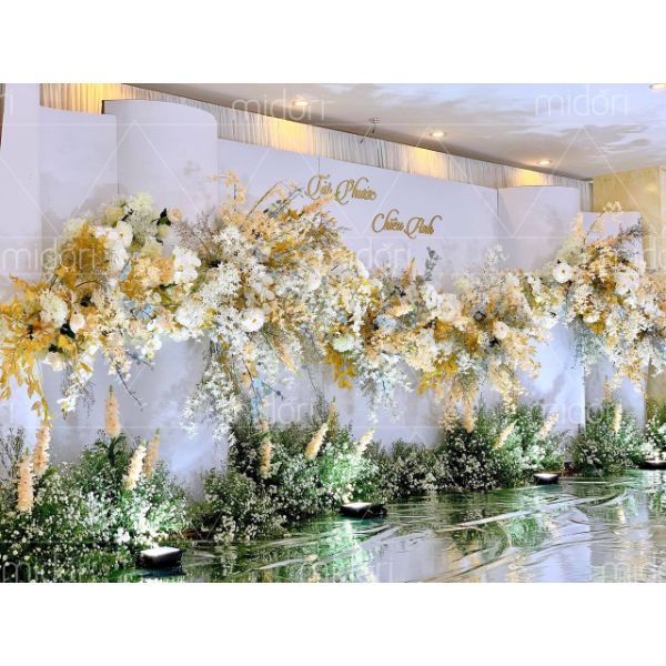 Backdrop màu vàng kem - Ảnh 2