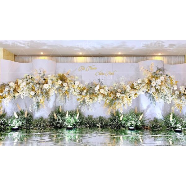 Backdrop màu vàng kem