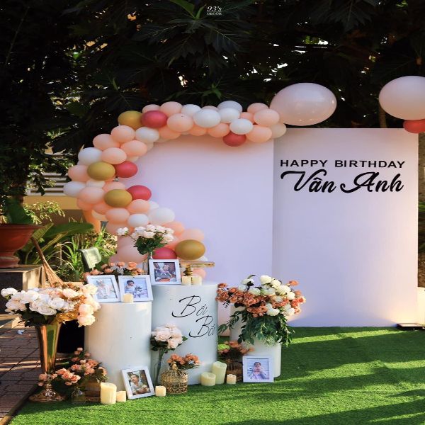 Các mẫu trang trí sinh nhật bằng bong bóng xinh cho bé gái - Ảnh 5