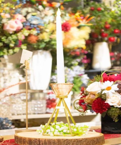 Trang trí tiệc kết hợp đèn led-hoa vải và phụ kiện cao cấp - Ảnh 14