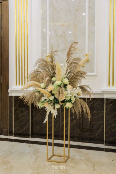 Trang trí cổng hoa CB DIAMOND PALACE màu kem nâu - Mẫu 2 - Ảnh 2