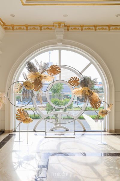 Trang trí không gian cưới độc lạ cho CB DIAMOND PALACE