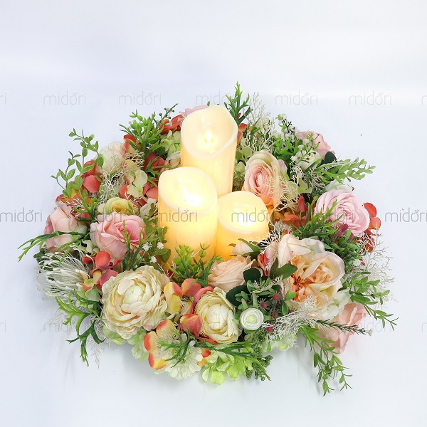 hoa vải treo tường